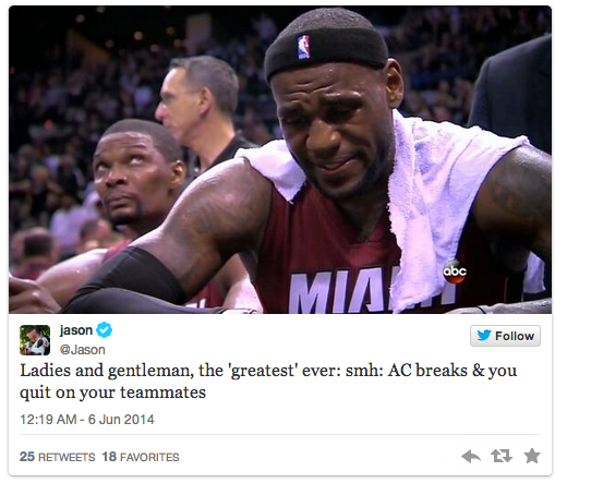 lebron james cramp meme