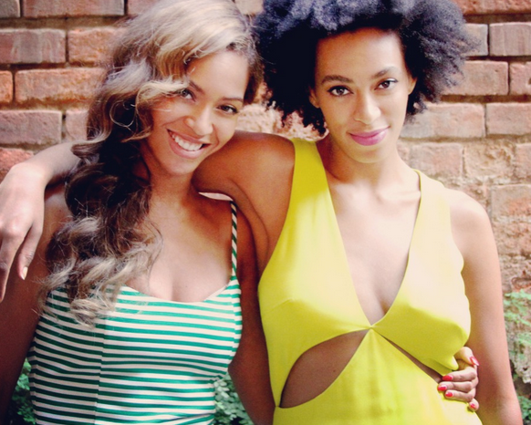 Beyonce and Solange