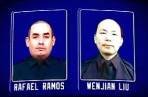 Slain NYPD Officers  remembered at rangers1 source NYPD News CROPPED