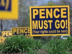 Pence Must Go Yard Signs