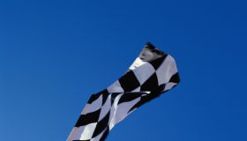 Person Holding Checkered Flag