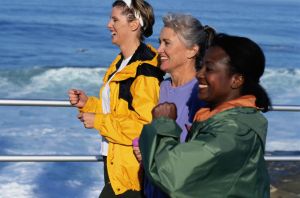 Smiling Women Walking