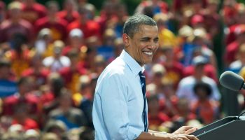 Obama Rallies Young Voters At Iowa State University
