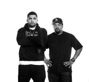 Ice Cube and his son O'Shea Jackson Jr. in Chicago on Tuesday, July 21, 2015. (Zbigniew Bzdak/Chicago Tribune/TNS via Getty Images)