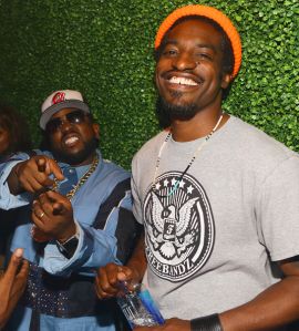 ATLANTA, GA - JULY 30:  Big Boi and Andre 3000 of the group Outkast attend Future Album Release Party at Gold Room on July 30, 2015 in Atlanta, Georgia.  (Photo by Prince Williams/WireImage)