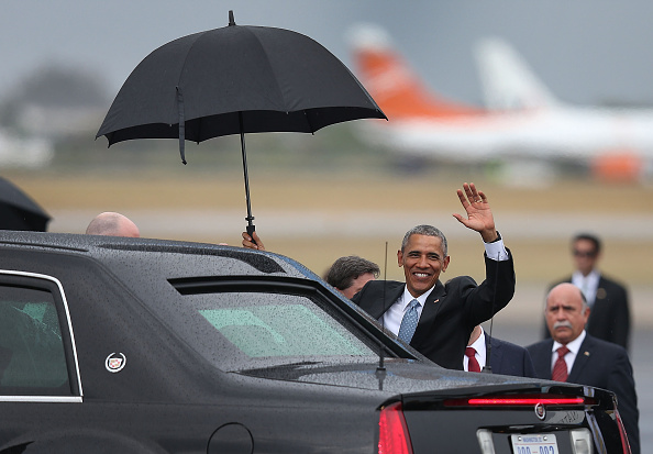 President Obama Arrives In Cuba For Historic Visit To Island
