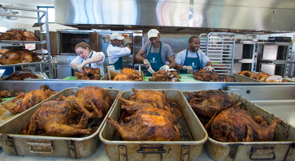 Thanksgiving preparation at Pine St. Inn