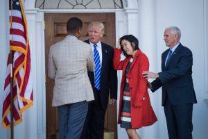 Republican presidential elect Donald Trump at Trump National Golf Club Bedminster in Bedminster Township, N.J.