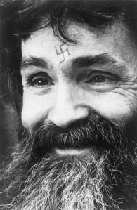 Charles Manson with Swastika Tattoo on Forehead