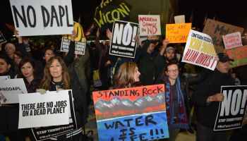 noDAPL and Anti Trump protest in Los Angeles