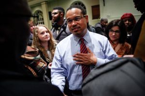 Rep. Keith Ellison Holds Town Hall Meeting At Detroit Church