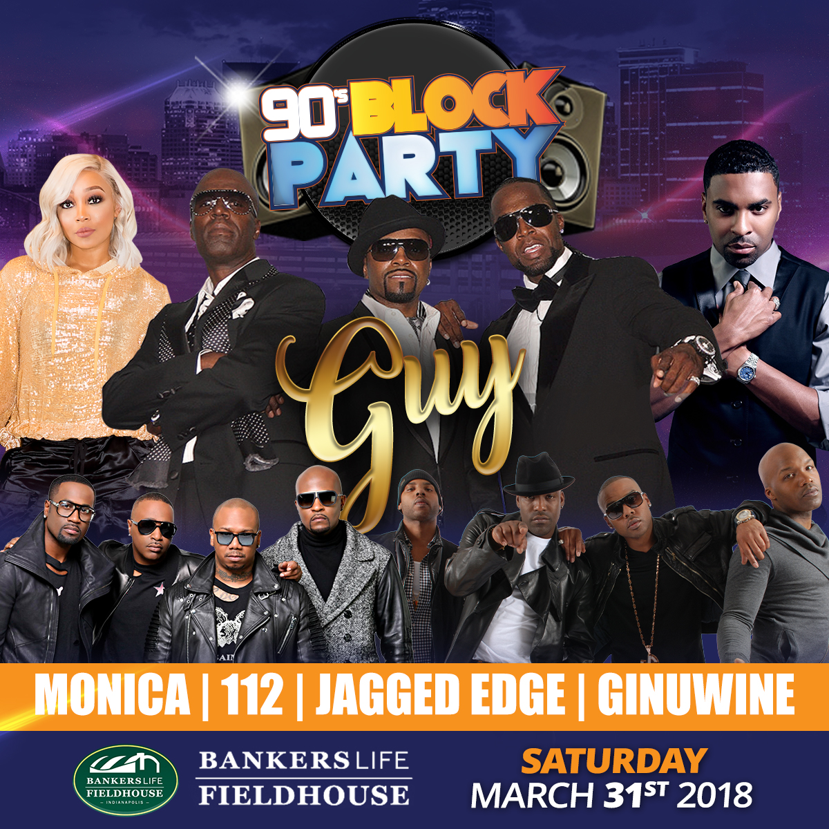 90's Block Party Flyer