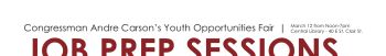 Congressman Andre Carson’s Youth Opportunities Fair Flyer