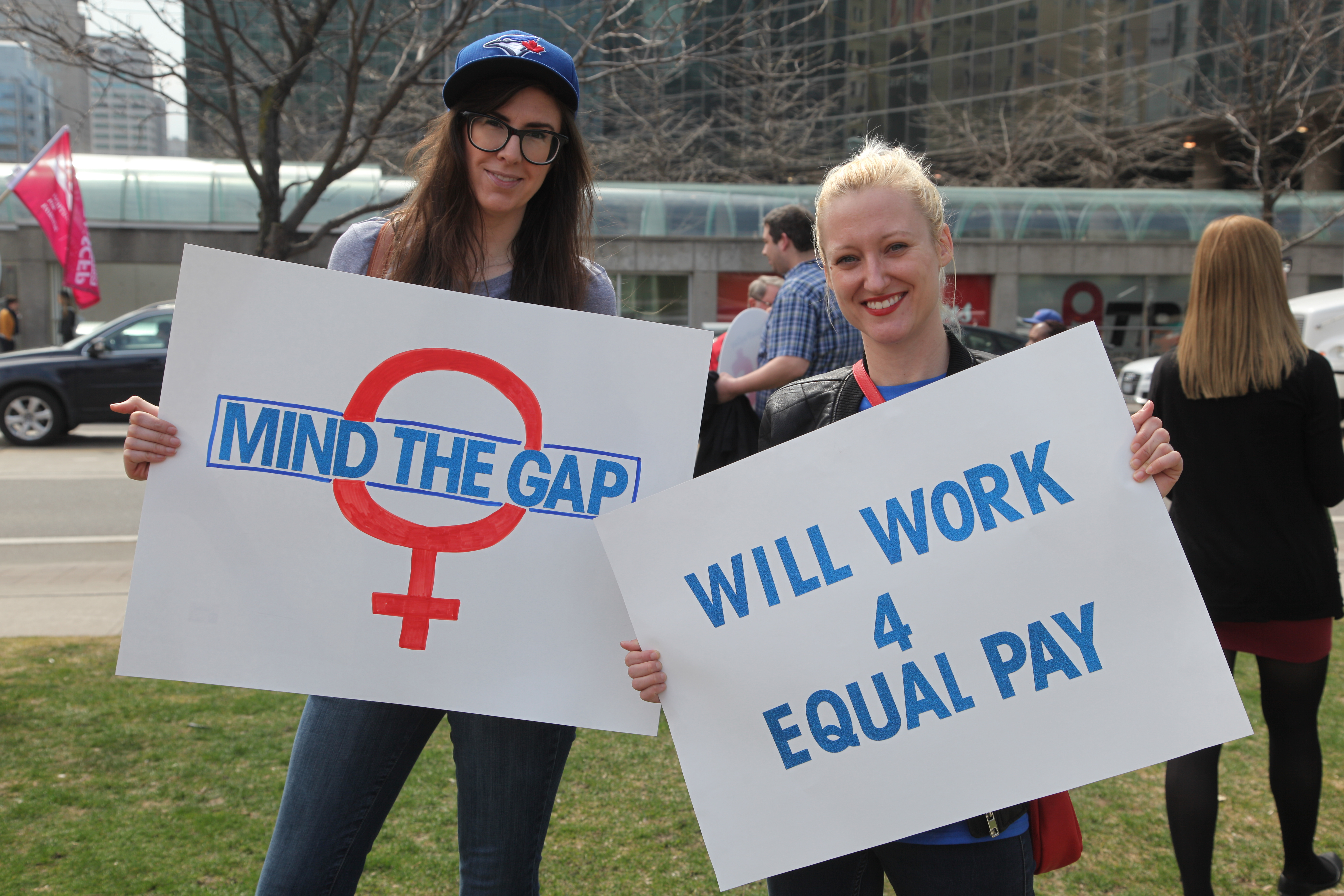 Women Rally On 'Equal Pay Day' to Demand Equal Pay For Women