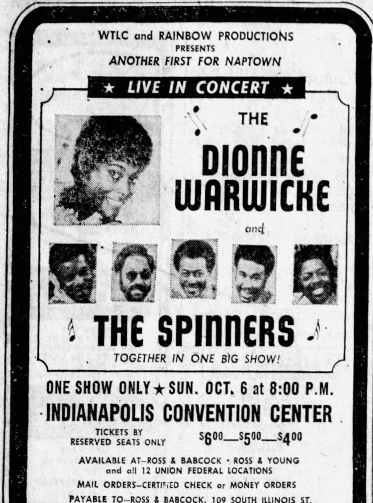 WTLC presents Dionne Warwick and The Spinners