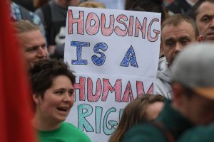 Protest Against The Housing Crisis In Dublin