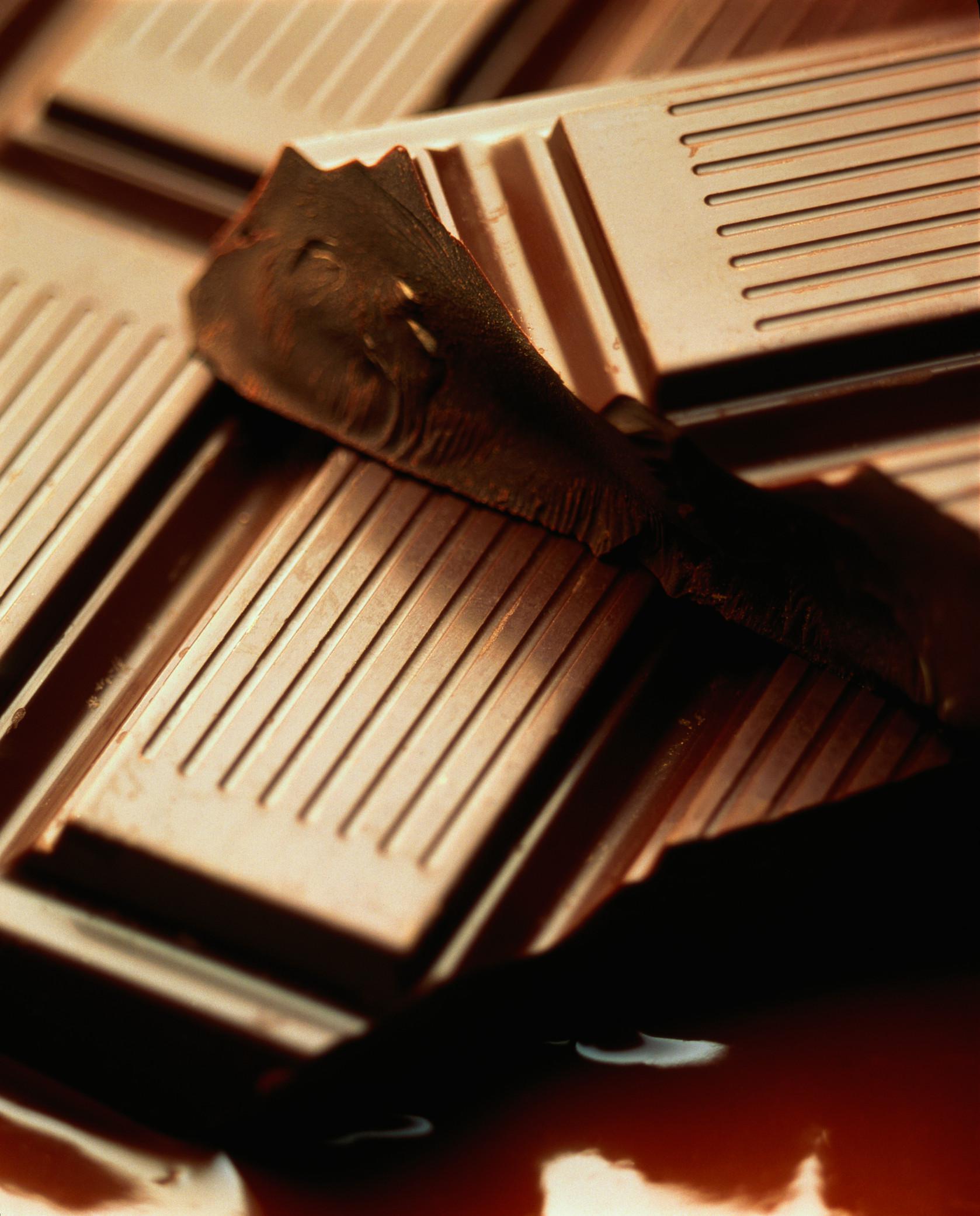 Chocolate bar, close-up