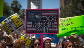 Thousands Participate In 'Impeachment March' Against Trump In LA