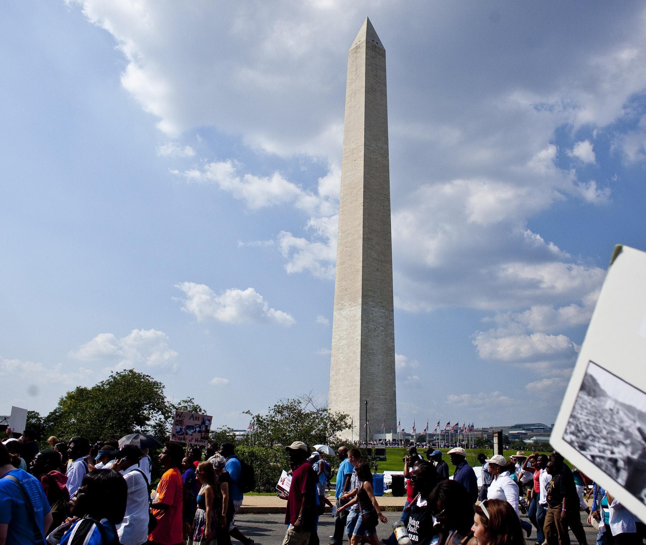 Sharpton Leads March Commemorating Anniversary Of MLK I Have A Dream Speech
