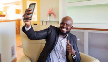 Self-Confident African Businessman at Home