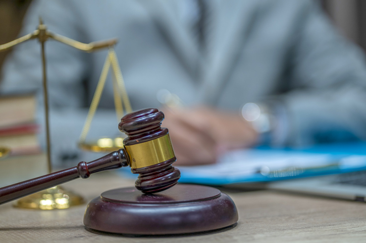 Judge gavel with Justice lawyers, Businesswoman in suit or lawyer, Advice and Legal services Concept.