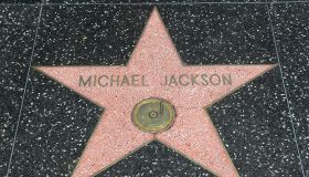 Michael Jackson's Hand And Footprint Tablet & Hollywood Walk Of Fame Star On Display In Celebration Of His Birthday