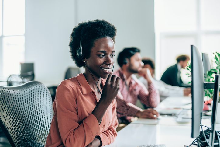 Call center workers.