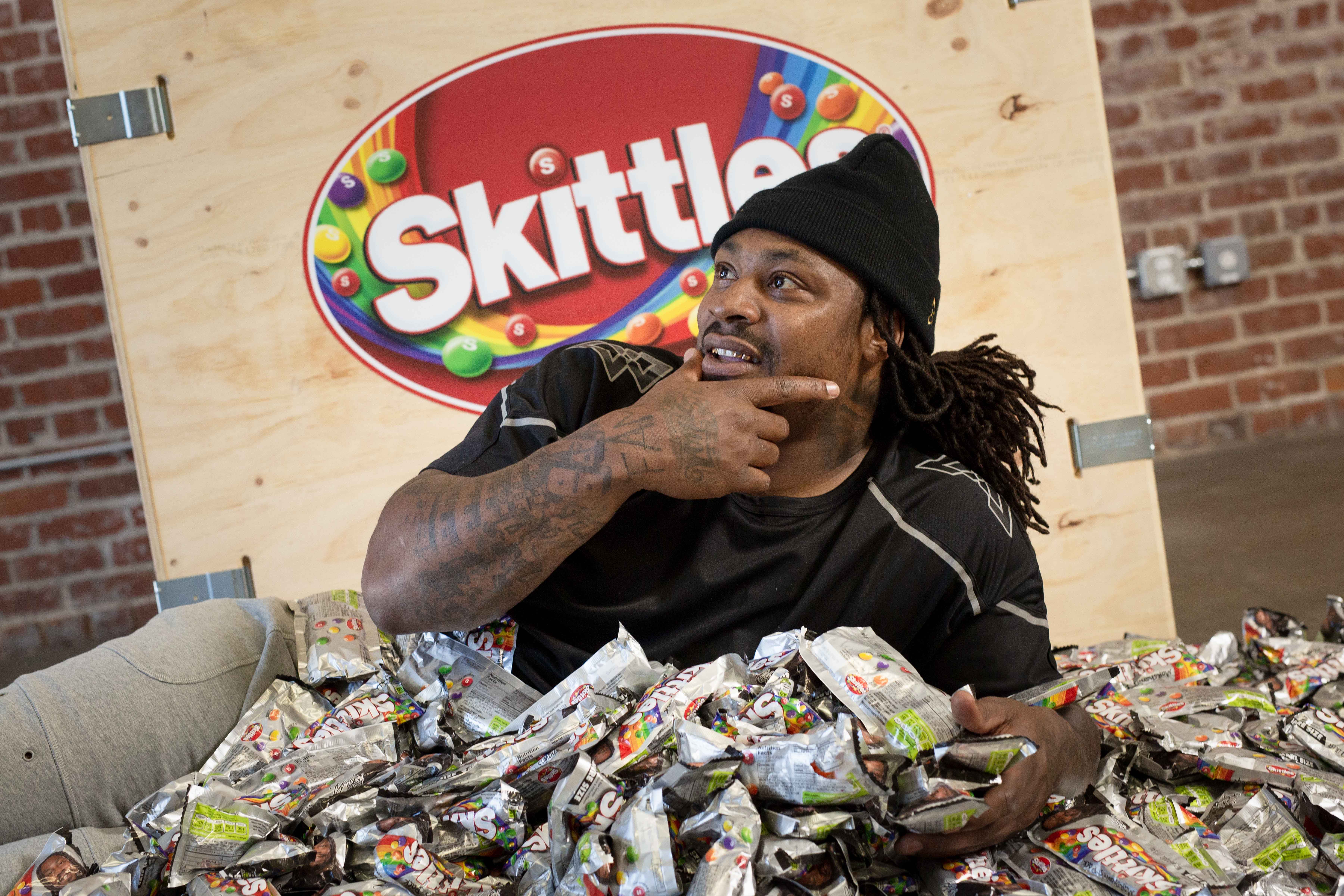 Marshawn Lynch Skittles