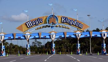 The entrance to the Magic Kingdom at Disney World is seen on...