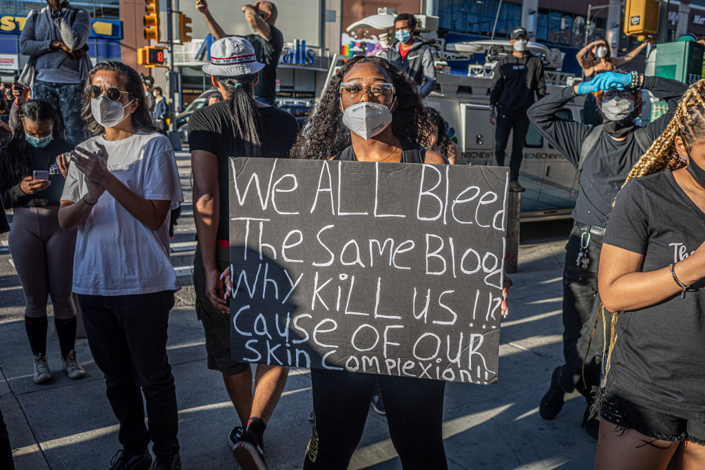 Protests broke out across New York City as thousands of...