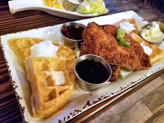 Chicken and waffles