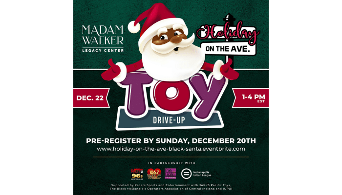 Holiday On The Ave Black Santa Toy Drive Up