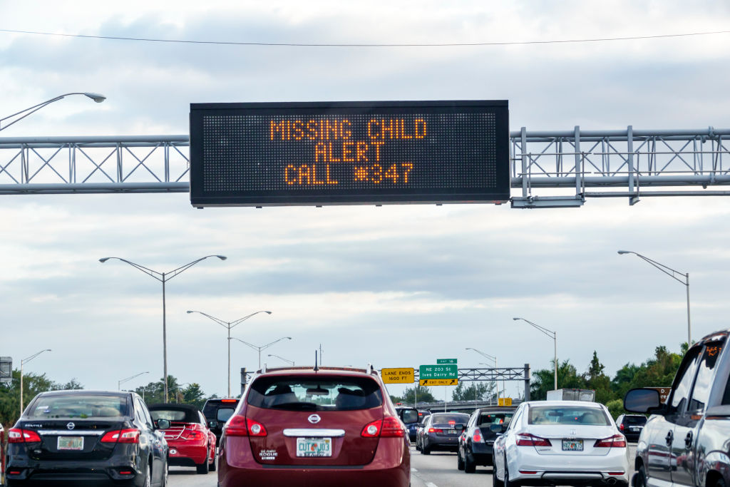 Miami, Interstate I-95, missing child alert