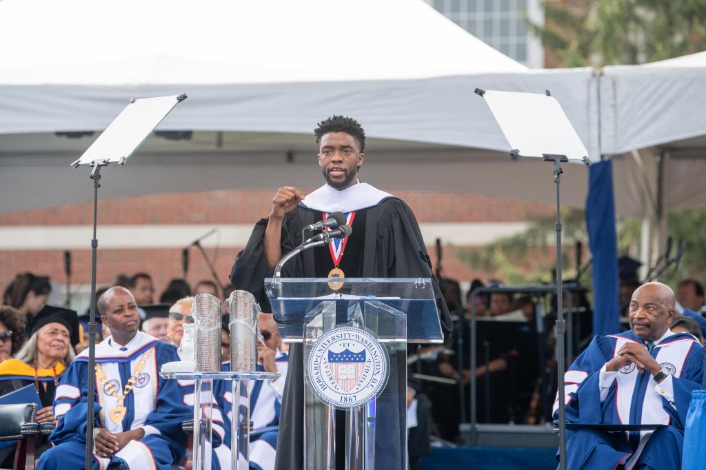 Chadwick Boseman at Howard University