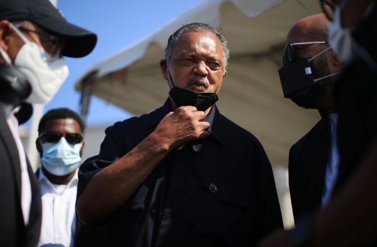 Rev. Jesse Jackson and his wife, Jacqueline