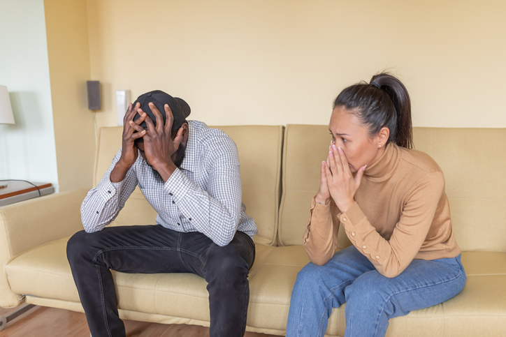 Young Couple is Discussing the Problems in Relationship They Have.