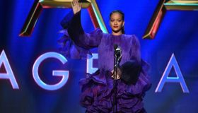 Rihanna during acceptance speech