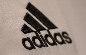 An Adidas logo is seen prior to the Germ