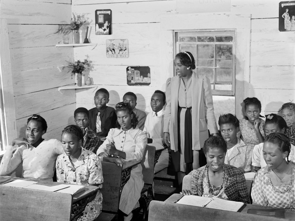 Singing Class, Siloam, Greene County, Georgia, USA, Jack Delano, U.S. Farm Security Administration, U.S. Office of War Information Photograph Collection, October 1941