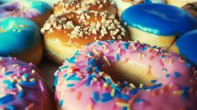Close-Up Of Donuts