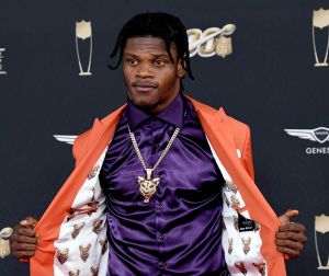 Lamar Jackson NFL Honors Red Carpet