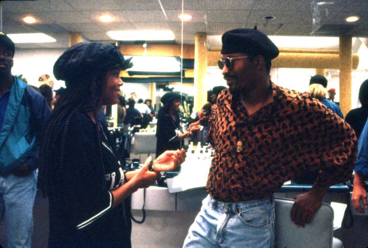 Jackson & Singleton During 'Poetic Justice' Filming