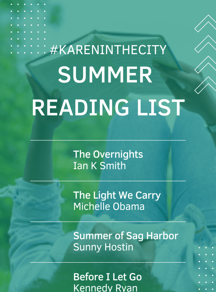 #kareninthecity summer reading list