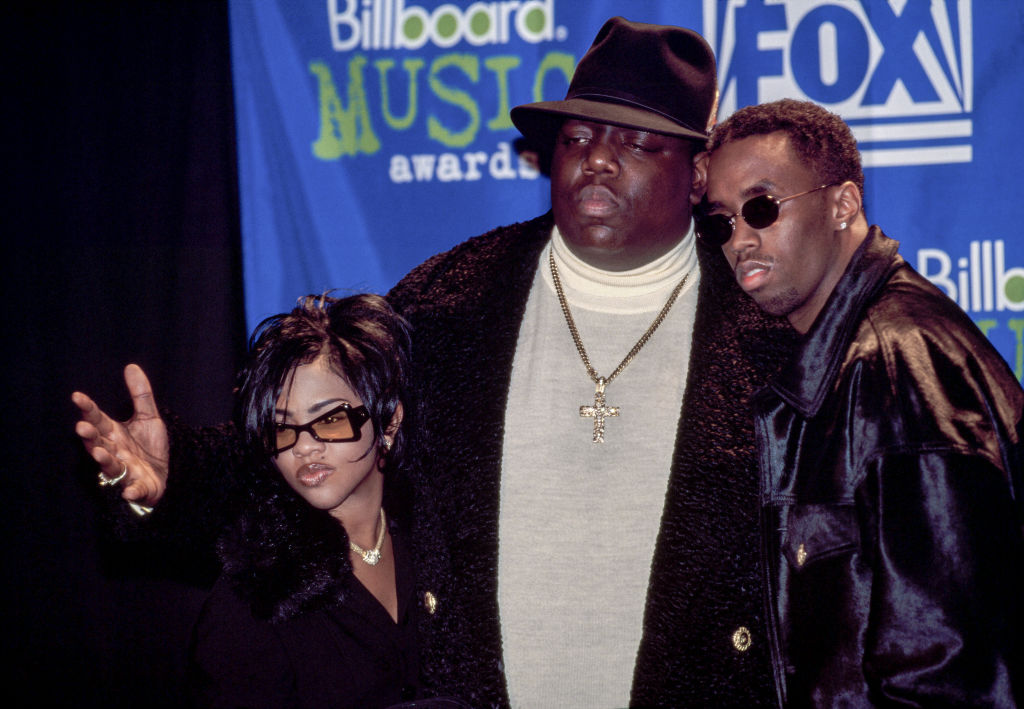 Notorious B.I.G. AKA Biggie Smalls Receives Billboard Music Award.