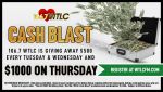 Cash Blast - Win 500 or 1000 dollars at WTLCfm.com