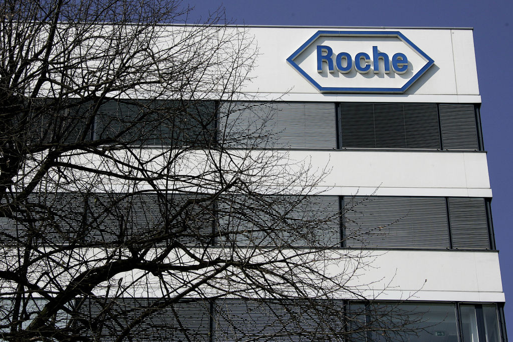 SWITZERLAND-PHARMA-COMPANY-ROCHE-LOGO