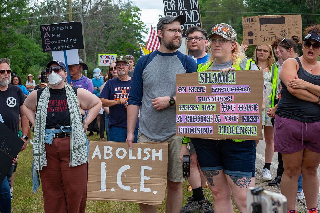 Michigan Protest Against Immigrant Detention Center