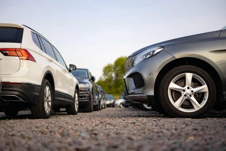 Cars for Sale Displayed Outdoors
