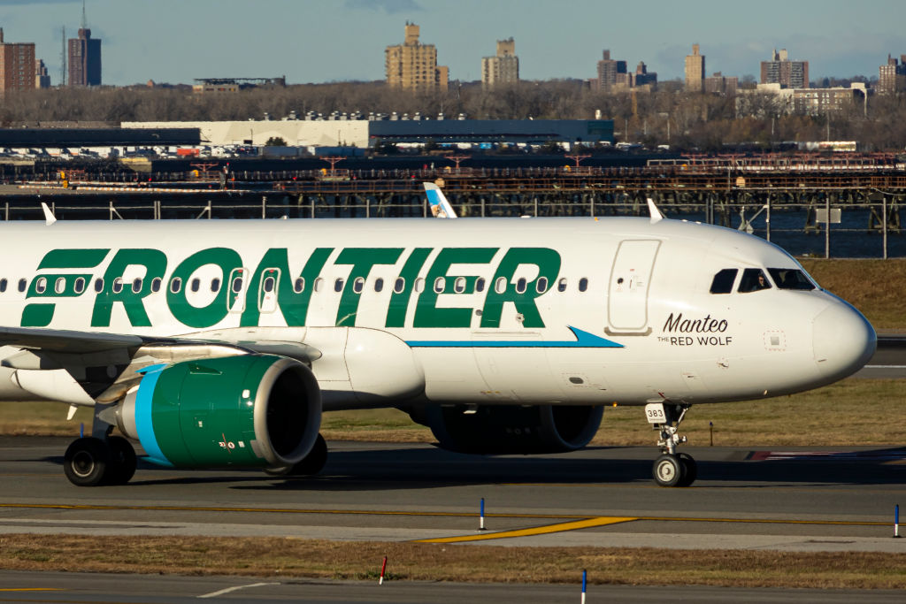 Frontier Airlines Airbus A320neo In LaGuardia Airport