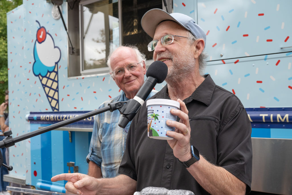 MoveOn's Scoop the Vote Truck Tour Kickoff in Philadelphia, PA with Ben and Jerry